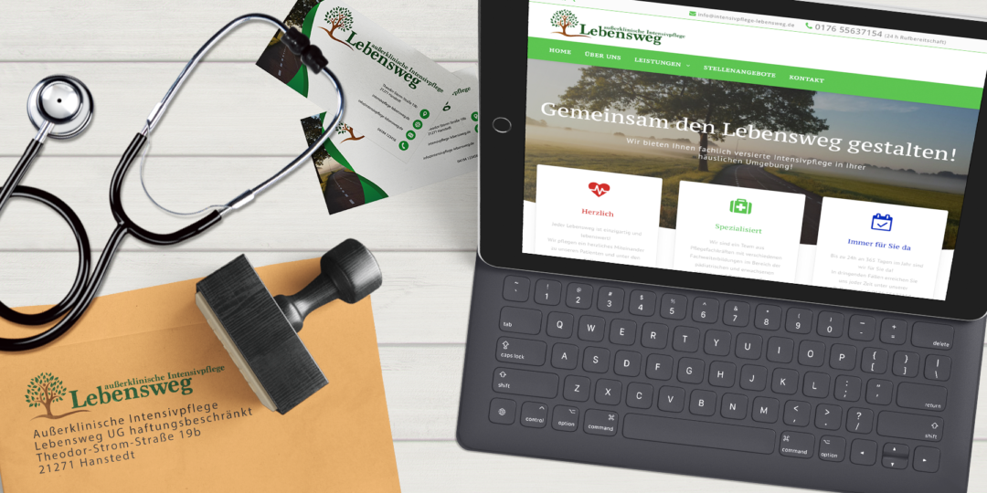 Außerklinische Intensivpflege Lebensweg Webdesign