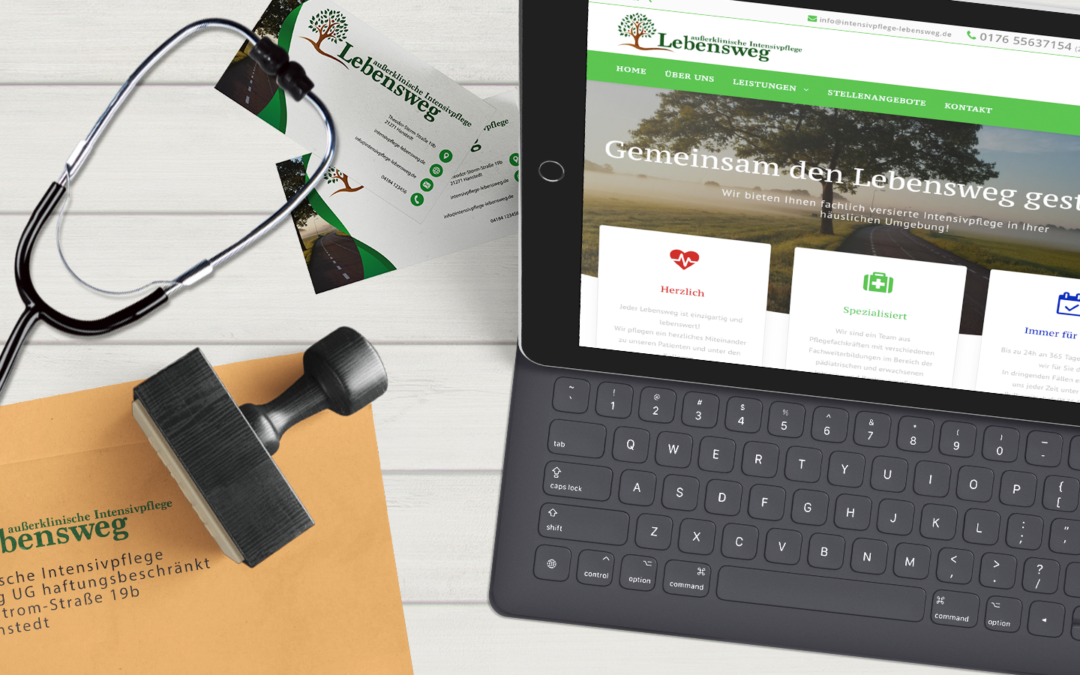 Außerklinische Intensivpflege Lebensweg Webdesign